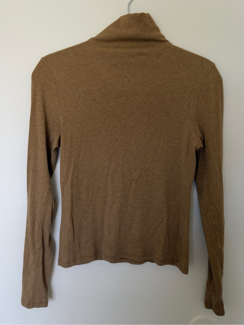 Lululemon hold tight ribbed Women's Long Sleeve Turtleneck Top - Brown orange